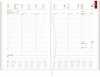Blok kalendarza tygodniowego z papierem białym i drukowanymi registrami na rok 2024