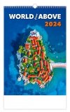 Kalendarz ścienny wieloplanszowy World from Above 2024 - okładka 