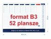 podkład na biurko w formacie B3 z miejscem na notatki 