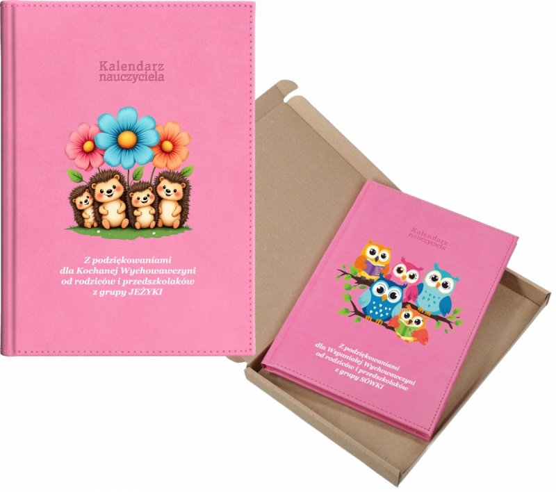 kalendarz dla nauczyciela na rok 2026/2027 z pudełkiem w komplecie