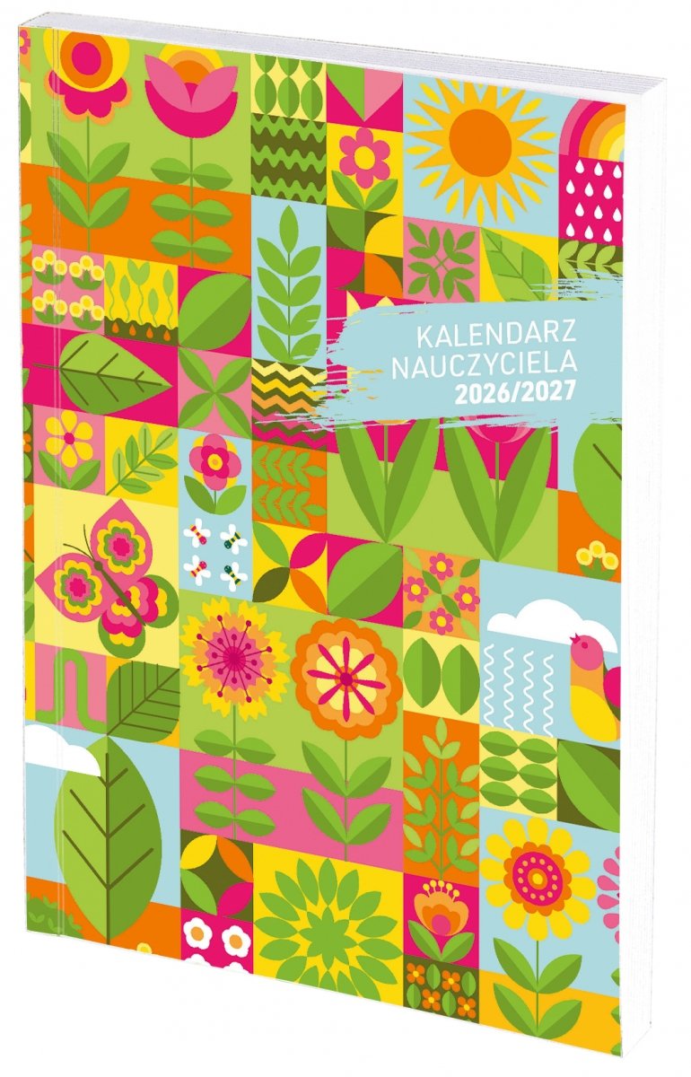 kalendarz książkowy tygodniowy w miękkiej oprawie na rok szkolny 2026/27