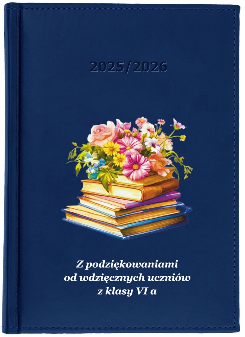kalendarz książkowy na rok szkolny 2025/2026 z dedykacją dla nauczyciela