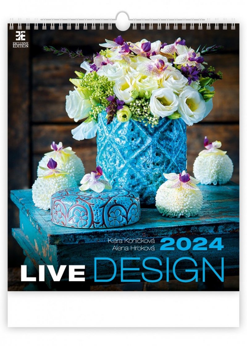 Kalendarz ścienny wieloplanszowy Live Design 2024 - exclusive edition - okładka