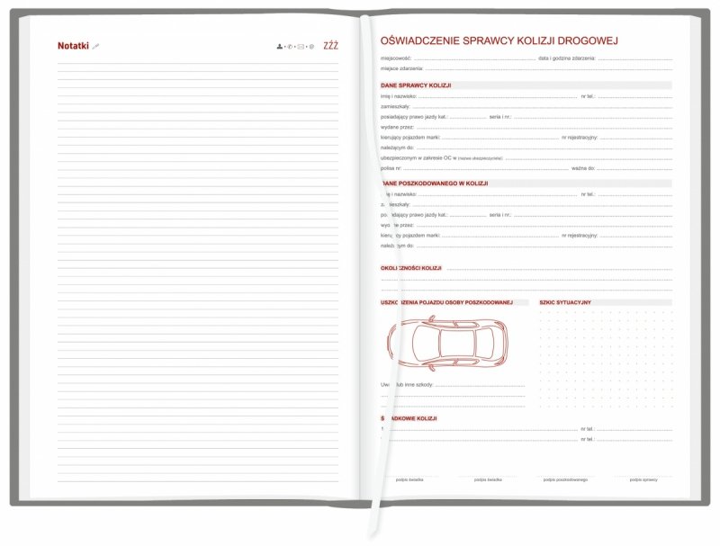 wspólne oświadczenie o zdarzeniu drogowym