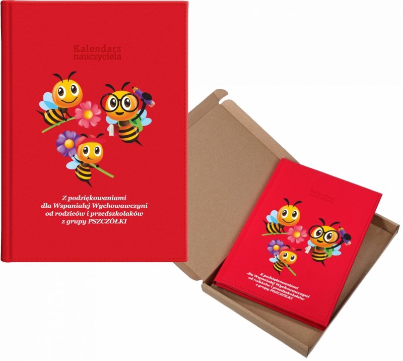 kalendarz dla nauczyciela na rok 2026/2027 z pudełkiem w komplecie