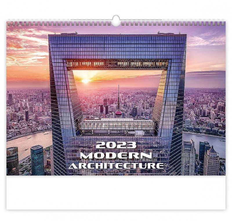 Kalendarz ścienny wieloplanszowy Modern Architecture 2023 - okładka 