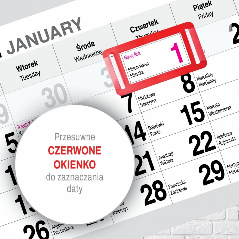 Kalendarz TRÓJDZIELNY PREMIUM 2026 KAWA