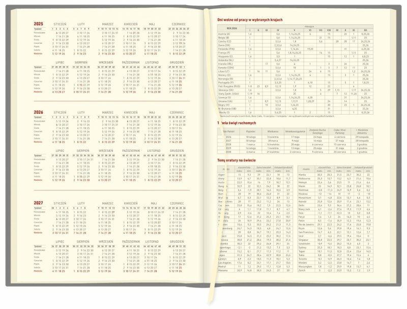 skrócone kalendarium na rok 2025,2026 oraz 2027, tabela świąt ruchomych, dni wolne od pracy w wybranych krajach