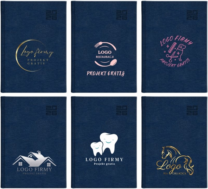 przykładowe wzory okładki z logo do kalendarza na rok 2026