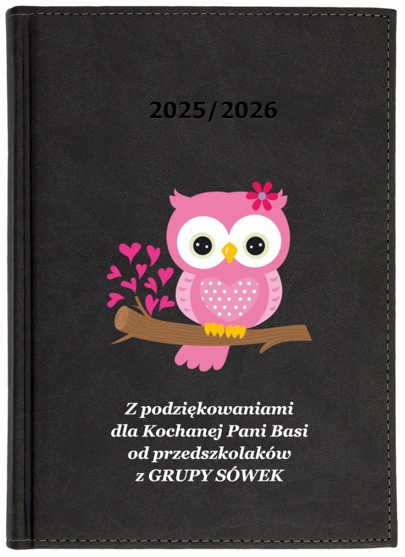 kalendarz książkowy na rok szkolny 2025/2026 z dedykacją dla nauczyciela
