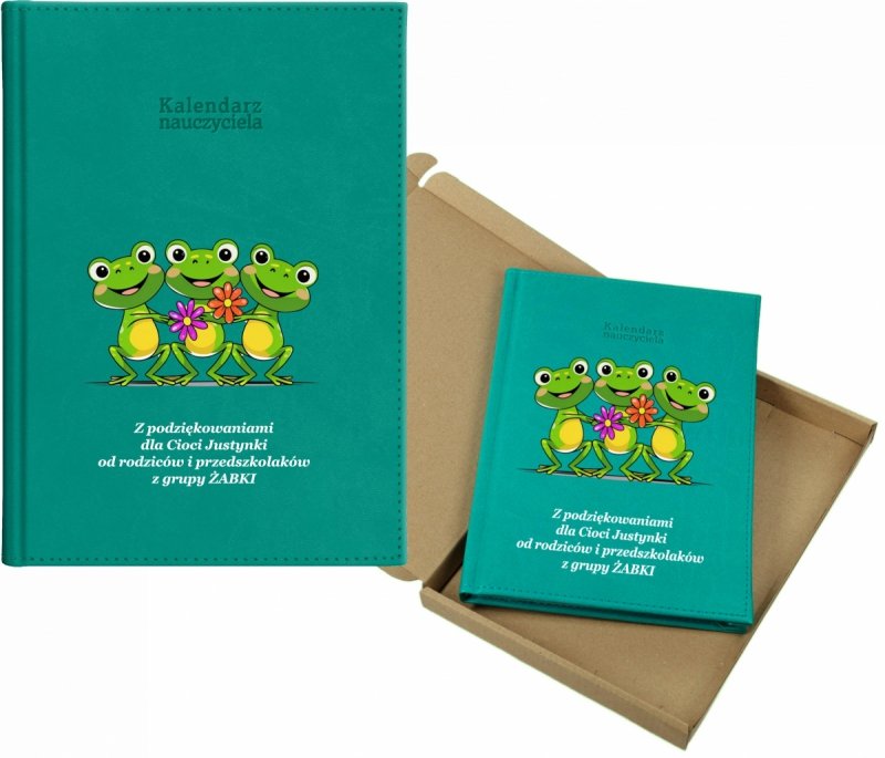 kalendarz dla nauczyciela na rok 2026/2027 z pudełkiem w komplecie