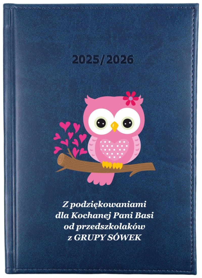 kalendarz książkowy na rok szkolny 2025/2026 z dedykacją dla nauczyciela