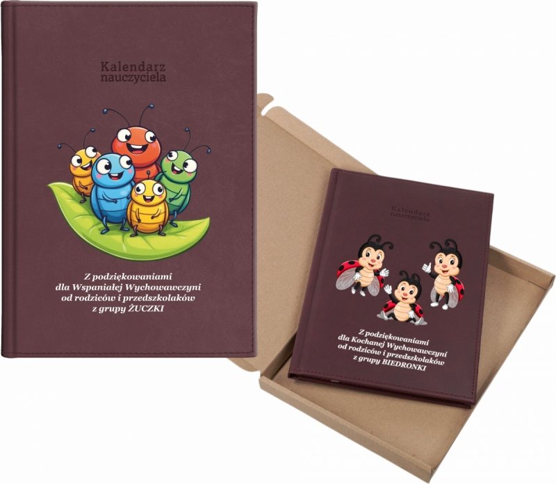 kalendarz dla nauczyciela na rok 2026/2027 z pudełkiem w komplecie