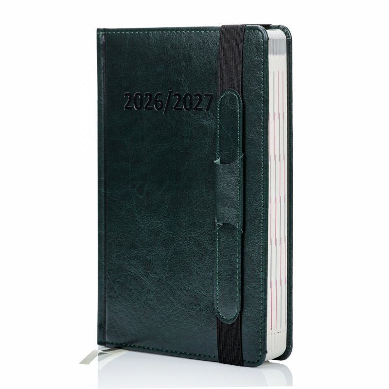 kalendarz książkowy 2026 w oprawie skóropodobnej