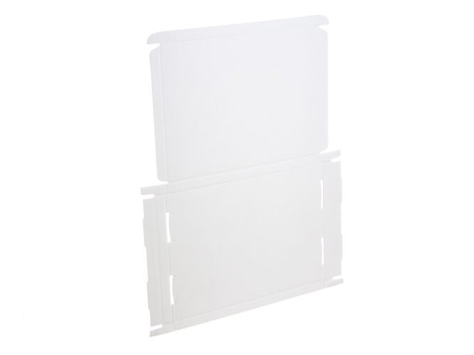 Karton fasonowy biały A4 o wym. 320x220x20 mm 3-warstwowy fala E 410g 20 SZTUK