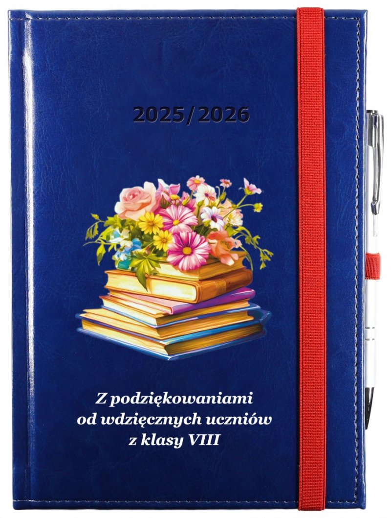 okładka kalendarza nauczyciela z nadrukiem UV