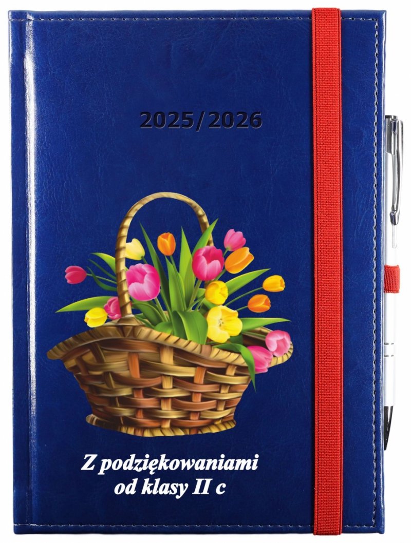 okładka kalendarza nauczyciela z nadrukiem UV