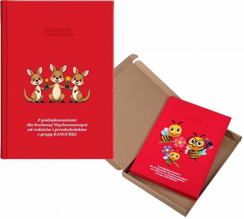 kalendarz dla nauczyciela na rok 2026/2027 z pudełkiem w komplecie