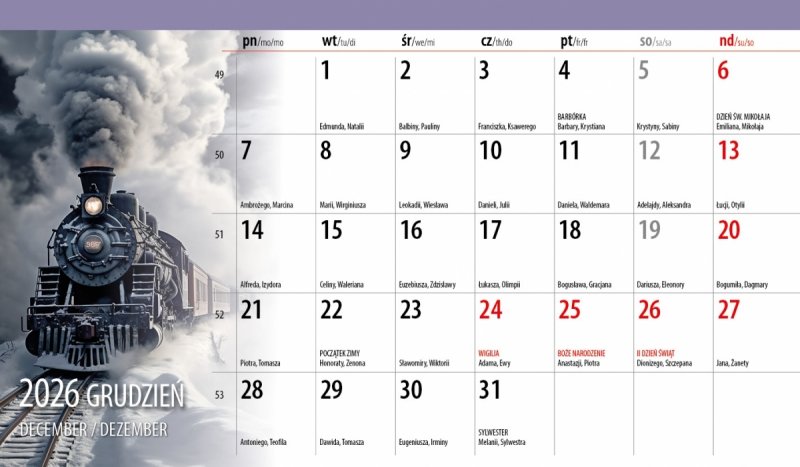 miesiąc na stronie w kalendarzu na biurko