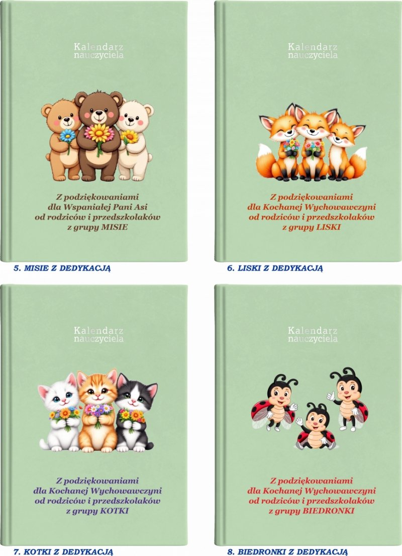 kalendarz książkowy dla pedagoga na rok szkolny 2026/2027 z grafiką na okładce