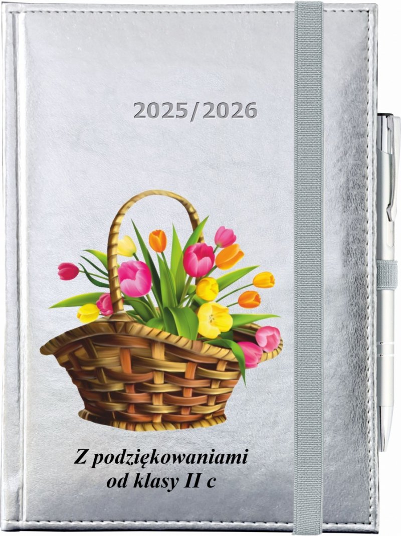 okładka kalendarza nauczyciela z nadrukiem UV