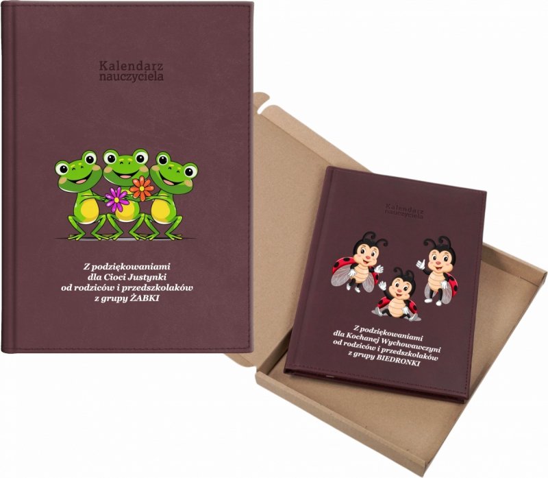kalendarz dla nauczyciela na rok 2026/2027 z pudełkiem w komplecie