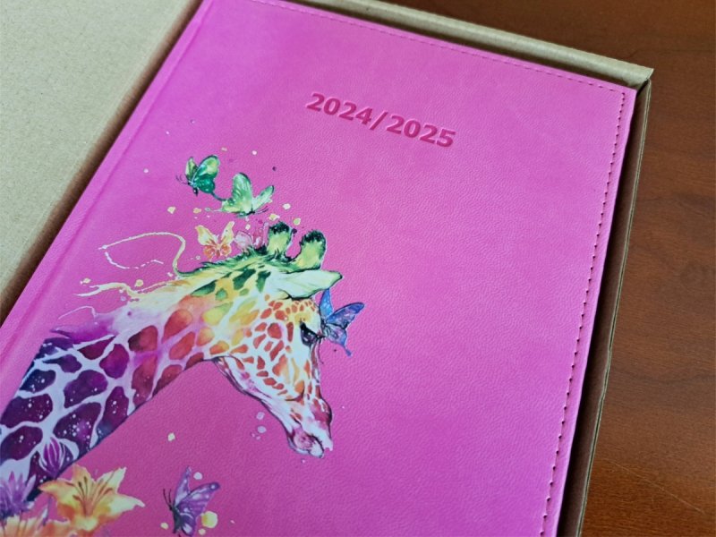 Kalendarz nauczyciela 2024/2025 A5 tygodniowy VIVELLA fioletowa KORCZAK