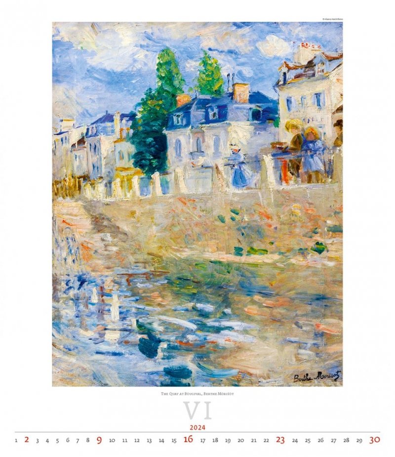 Kalendarz ścienny wieloplanszowy Impressionism 2024 - exclusive edition - czerwiec 2024