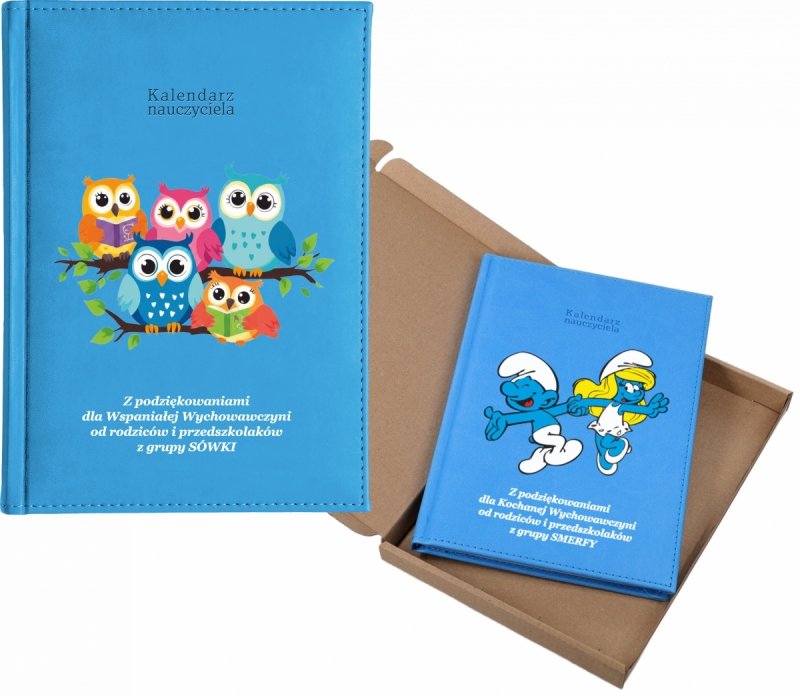 kalendarz dla nauczyciela na rok 2026/2027 z pudełkiem w komplecie
