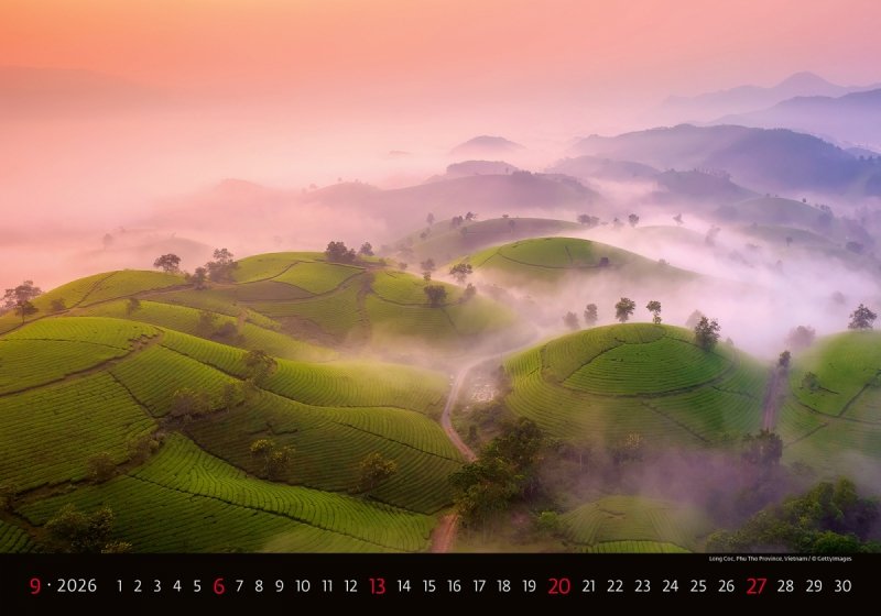 kalendarz wieloplanszowy Landscape na rok 2026