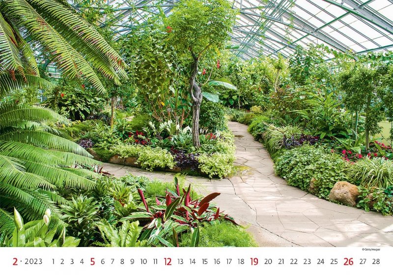 Kalendarz ścienny wieloplanszowy Gardens 2023 - luty 2023