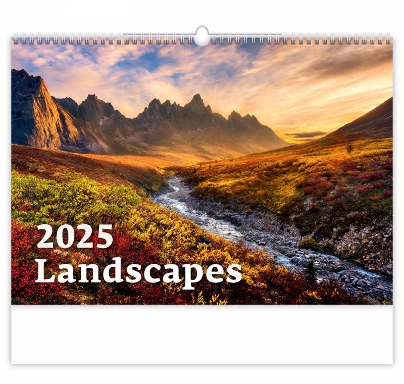 Okładka kalendarza ściennego Landscapes 2025