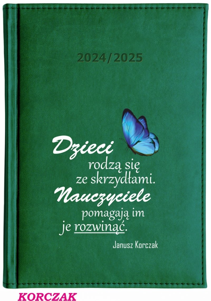 Kalendarz z nadrukiem na okładce - KORCZAK