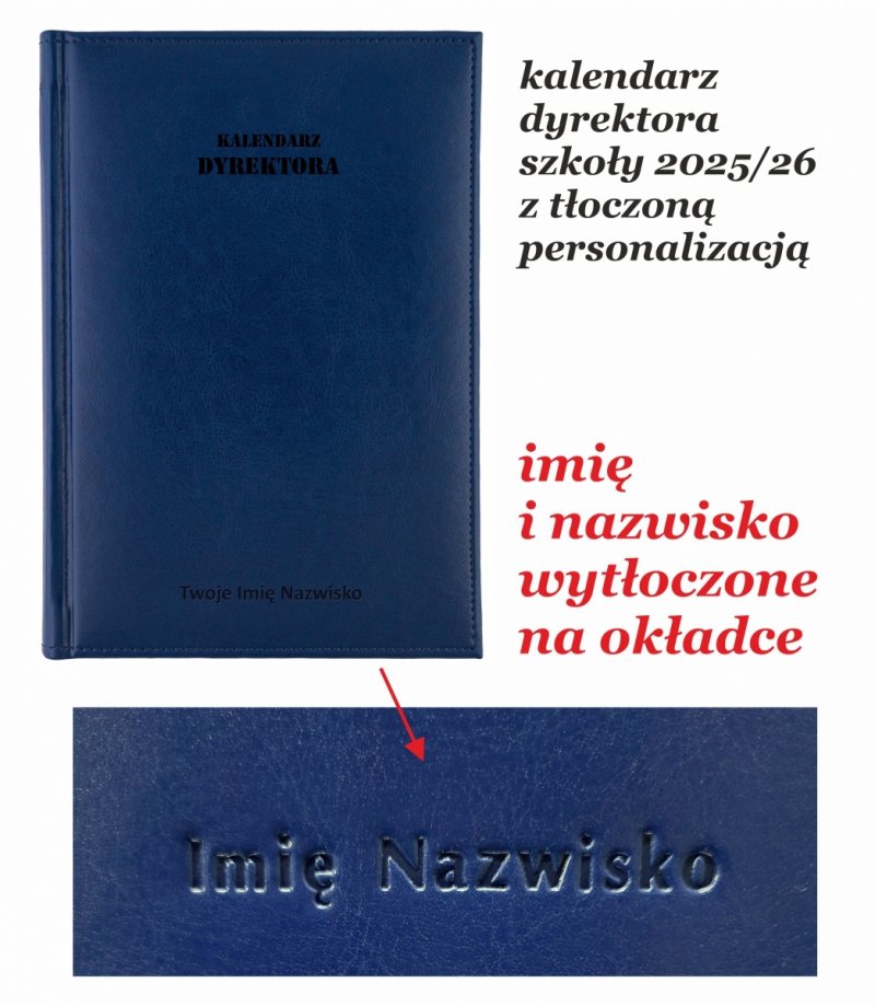 kalendarz tygodniowy duży dla dyrektora szkoły na rok 2025/2026