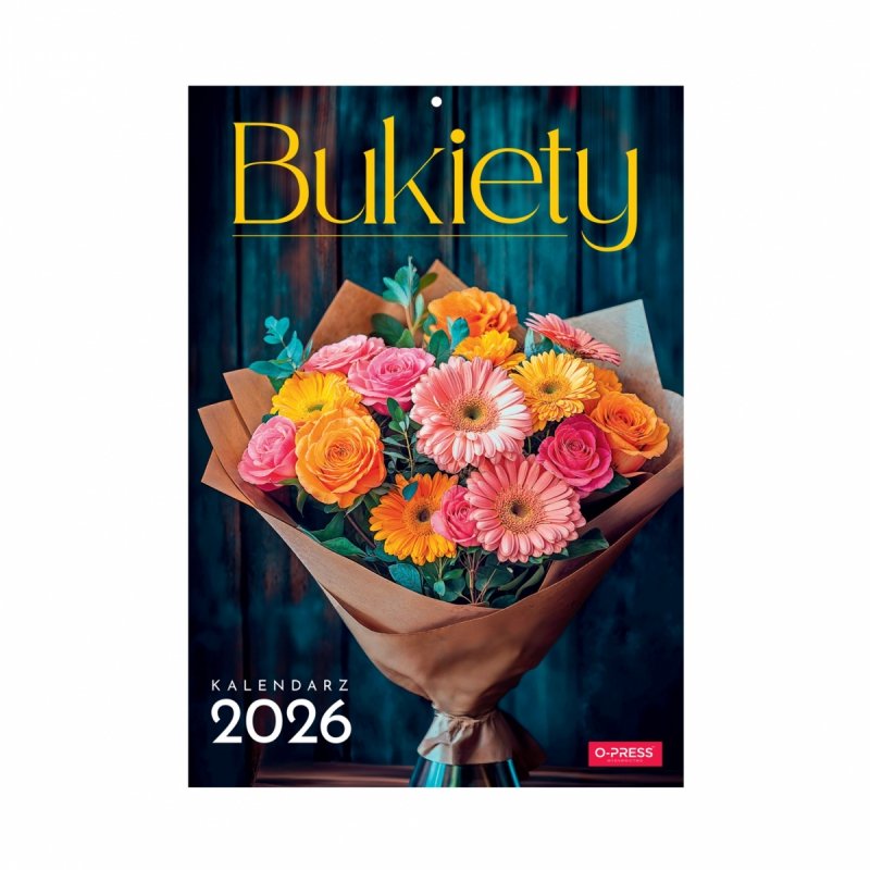 Kalendarz ścienny wieloplanszowy A4 BUKIETY 2026