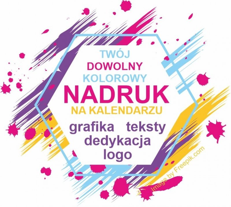 Nadruk na kalendarzu biurkowym