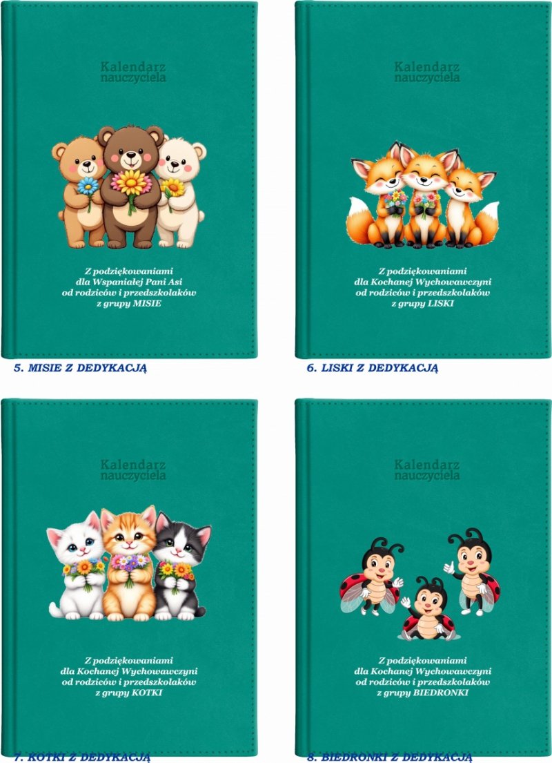 kalendarz książkowy dla pedagoga na rok szkolny 2026/2027 z grafiką na okładce