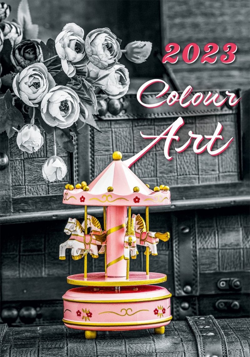 Kalendarz ścienny wieloplanszowy Colour Art 2023 - okładka 