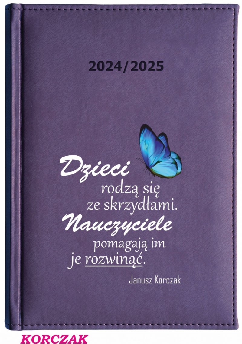 Kalendarz z nadrukiem na okładce - KORCZAK