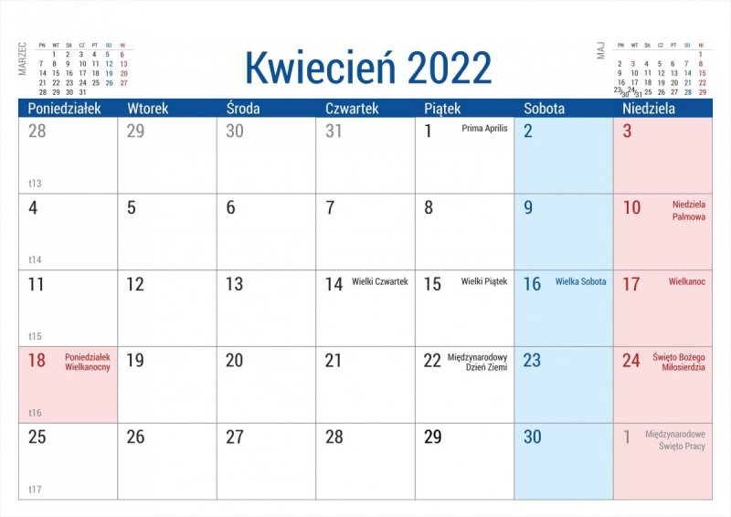  Kalendarz biurkowy stojący na podstawce PLANO 2022 szary