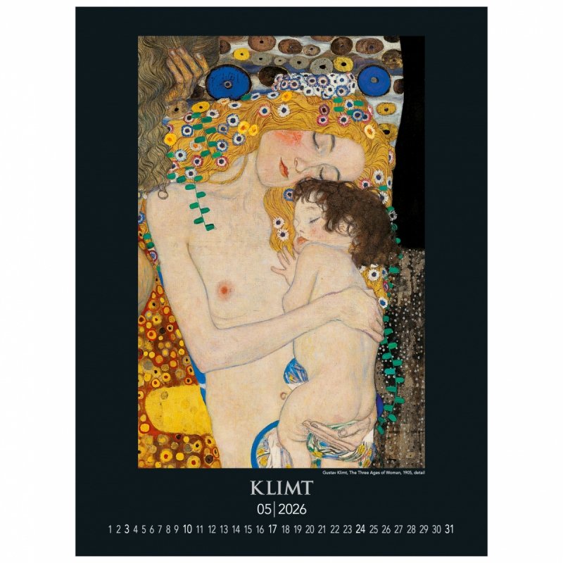 C05 Kalendarz ścienny wieloplanszowy Gustav Klimt 2026 Z NADRUKIEM