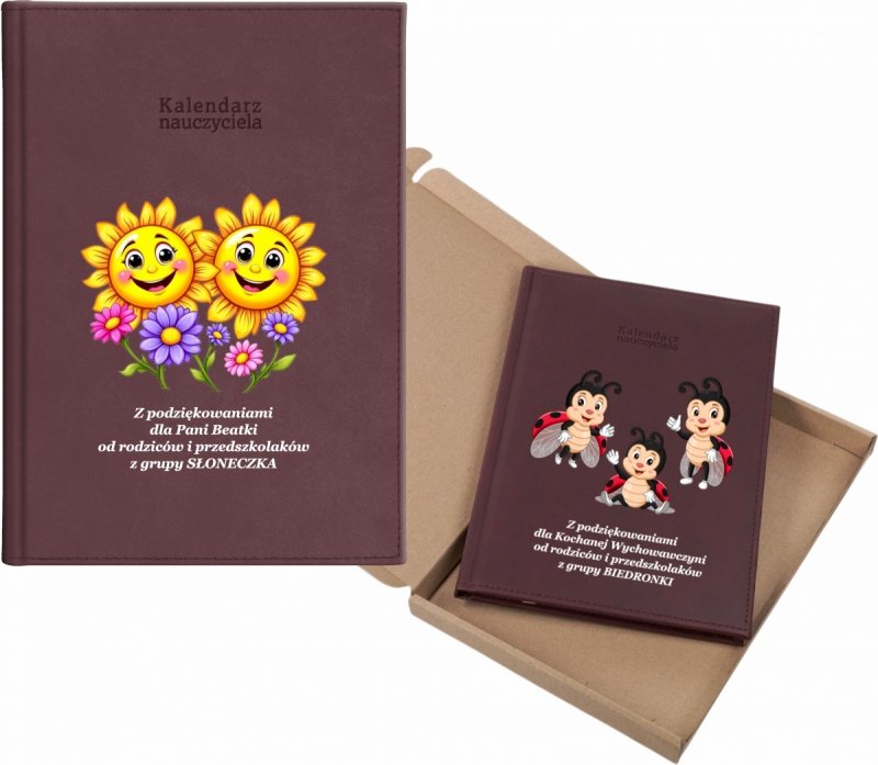 kalendarz dla nauczyciela na rok 2026/2027 z pudełkiem w komplecie
