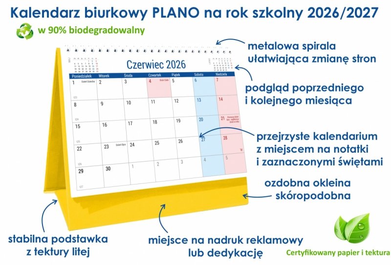opis kalendarza szkolnego na rok 2026/2027