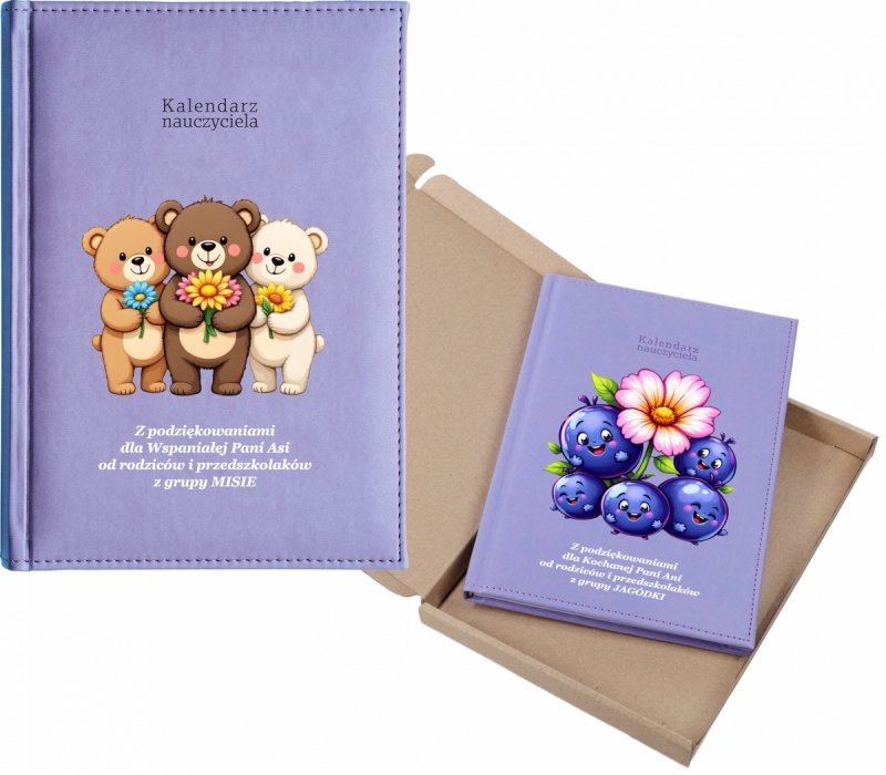 kalendarz dla nauczyciela na rok 2026/2027 z pudełkiem w komplecie