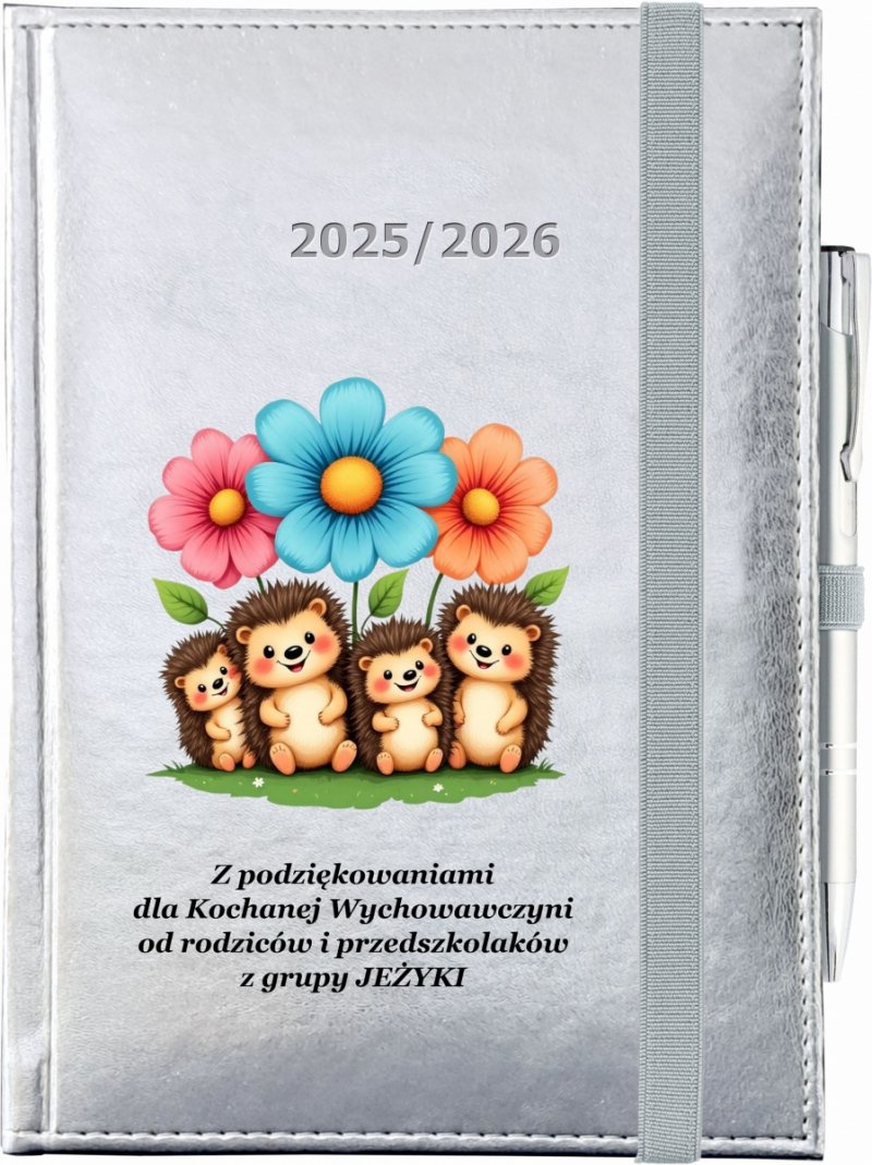 okładka kalendarza nauczyciela przedszkola z nadrukiem UV