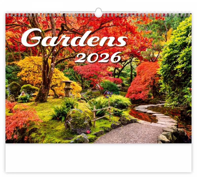 kalendarz ścienny wieloplanszowy Gardens na rok 2026