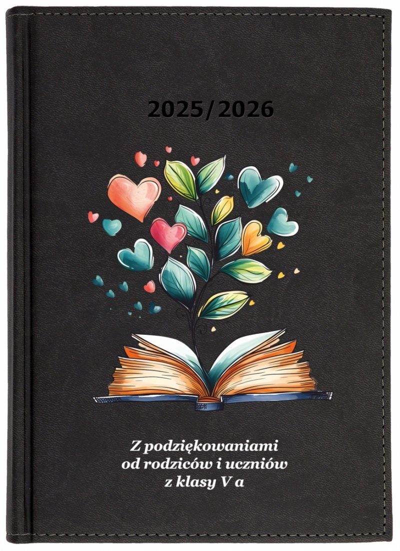 kalendarz książkowy na rok szkolny 2025/2026 z dedykacją dla nauczyciela