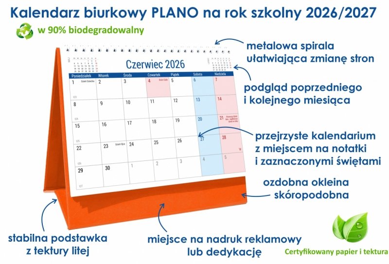 opis kalendarza szkolnego na rok 2026/2027