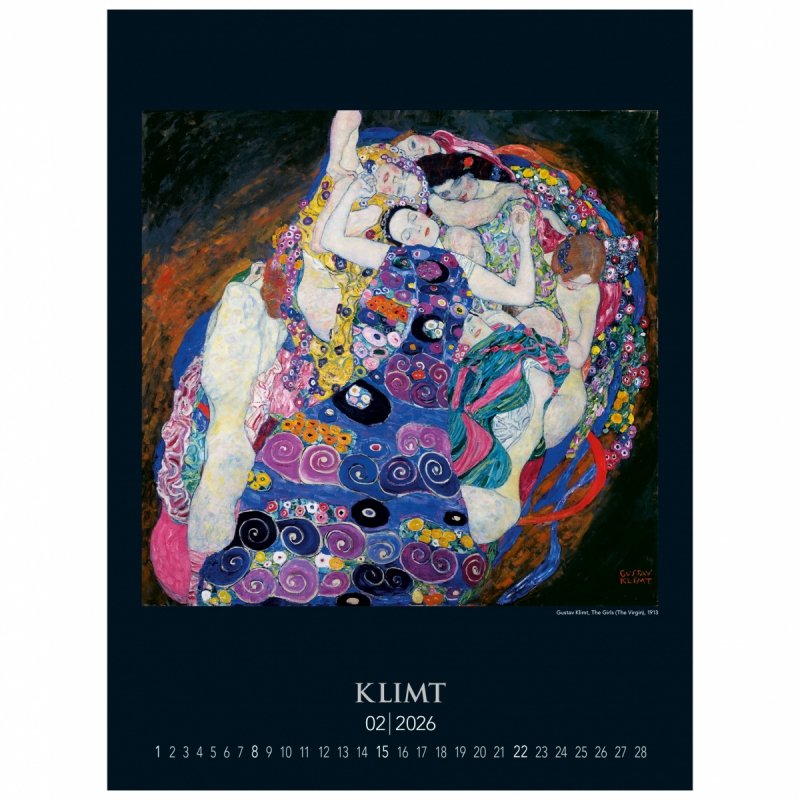 C05 Kalendarz ścienny wieloplanszowy Gustav Klimt 2026 Z NADRUKIEM