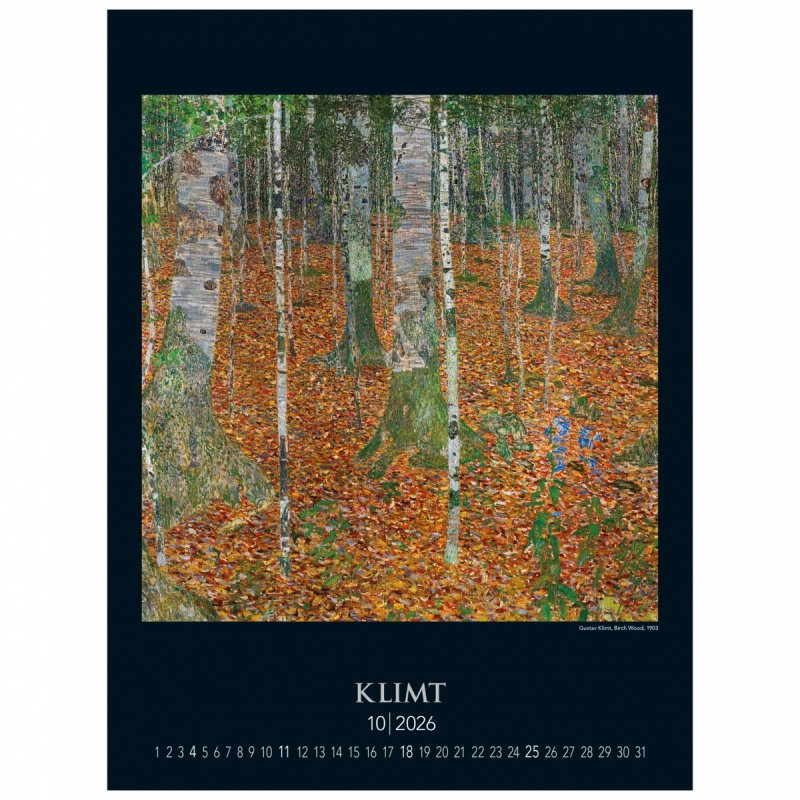 C05 Kalendarz ścienny wieloplanszowy Gustav Klimt 2026